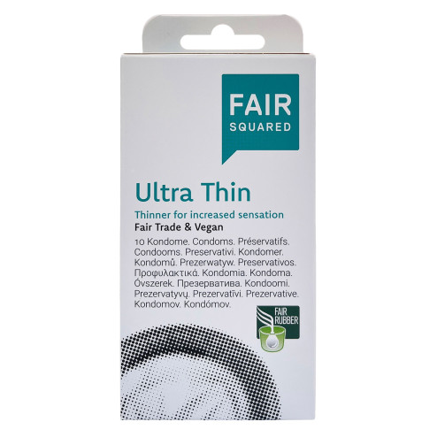 préservatifs ultra fins fairtrade de fairsquared boite de 10