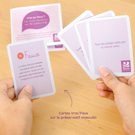 jeux vrai faux sur l'utilisation du préservatif