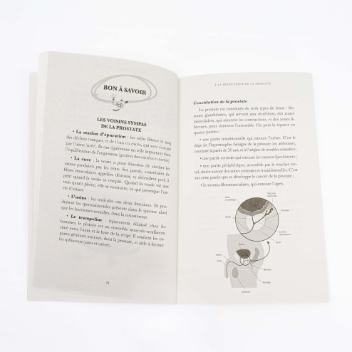 livre sur la prostate et avec schéma détaille de la prostate