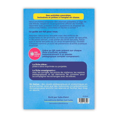 Livre Kit EVAR pour maternelle et élémentaire derrière de couverture
