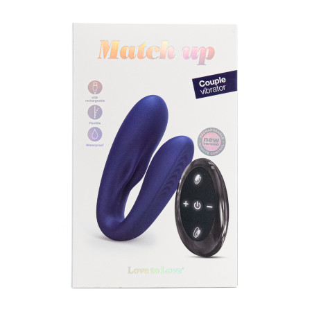 Vibromasseur pour couple télécommandé Match up