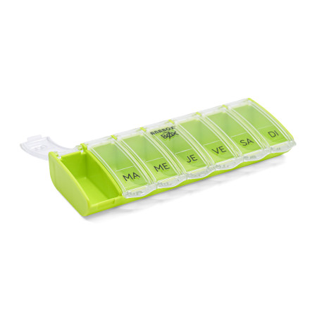 Pilulier 7 cases Box7 Vert Pastel