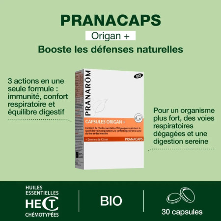 Capsules à l'Origan + bio