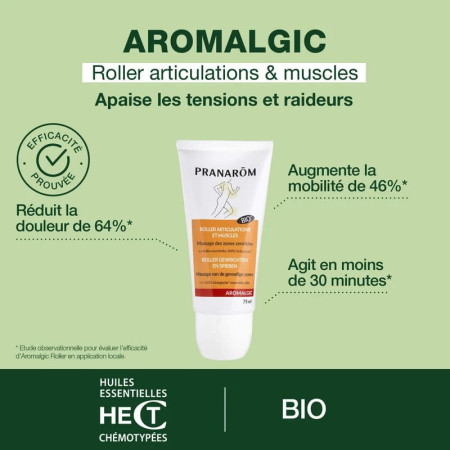 Aromalgic roller articulations et muscles