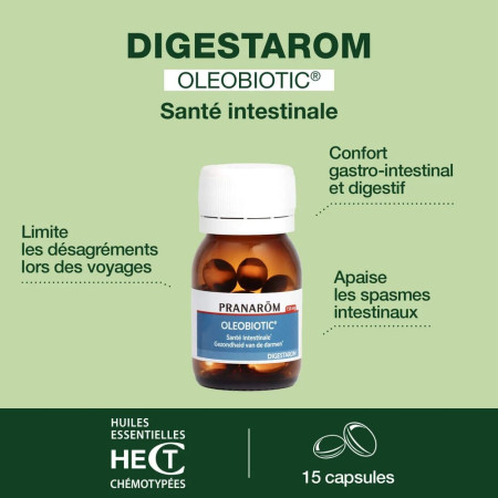 Capsules Oleobiotic Santé intestinale Digestarom