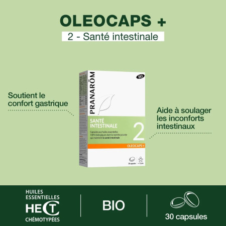Capsules Oléocaps + 2 Santé intestinale