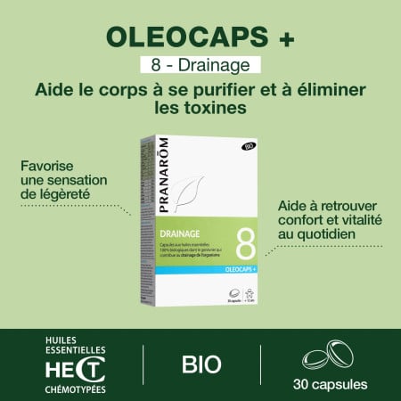 Capsules Oléocaps + 8 Drainage