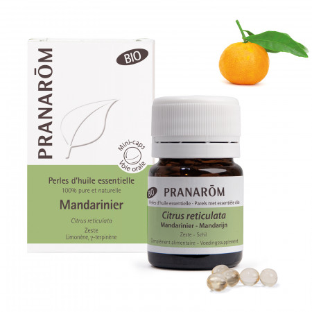 Perles d'huile essentielle Mandarinier Bio