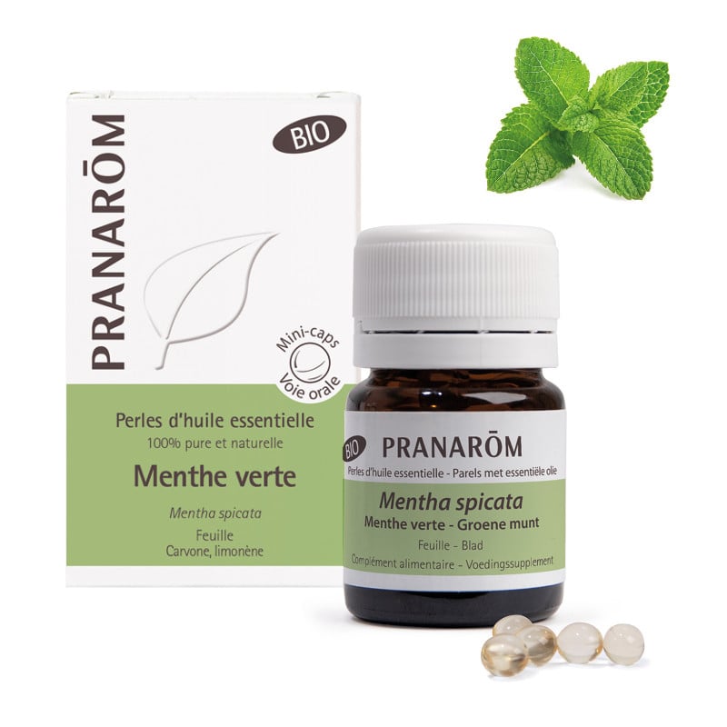 Perles d'huile essentielle Menthe verte Bio