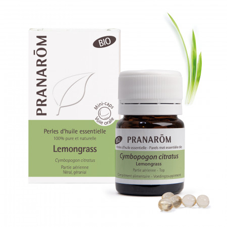 Perles d'huile essentielle Lemongrass Bio