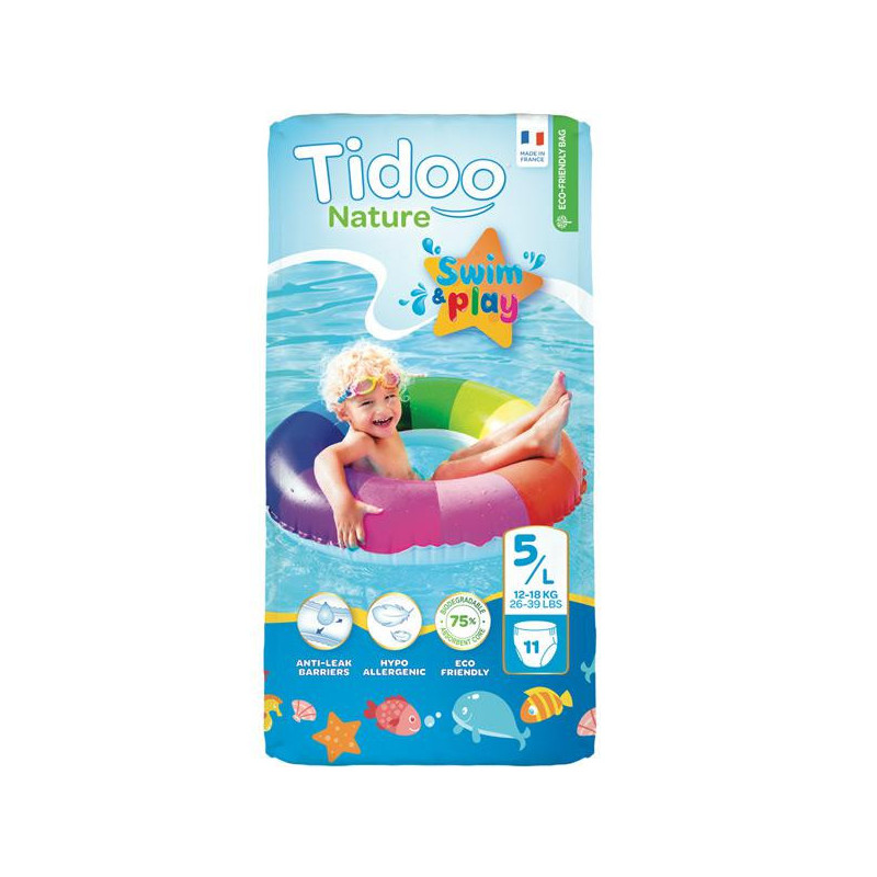 Couches de bains 5 L 12-18 kg Tidoo Nature