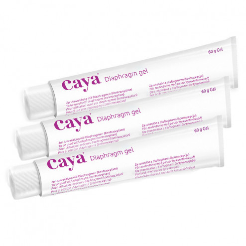 Lot de 3 Cayagel gel contraceptif pour diaphragme