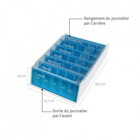 Pilulier Anabox hebdomadaire 7J Croisière