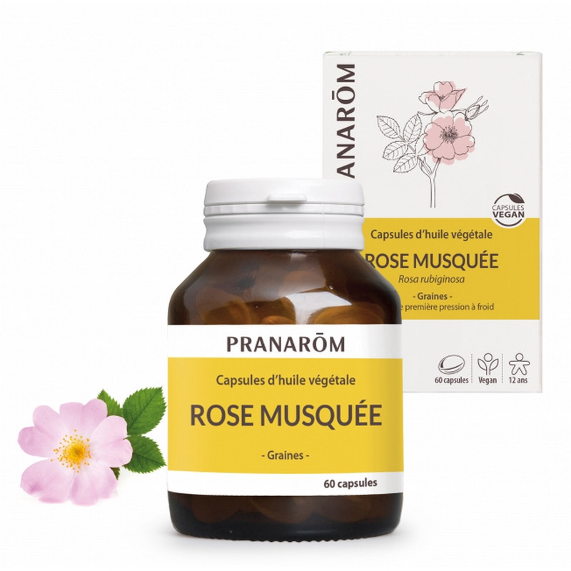 Capsules Huile Végétale Rose Musquée