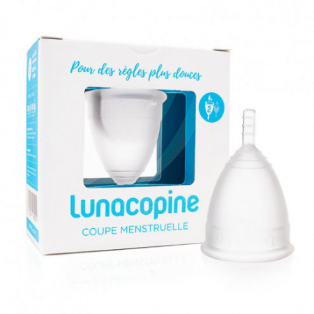 Lunacopine cup menstruelle transparente grande taille