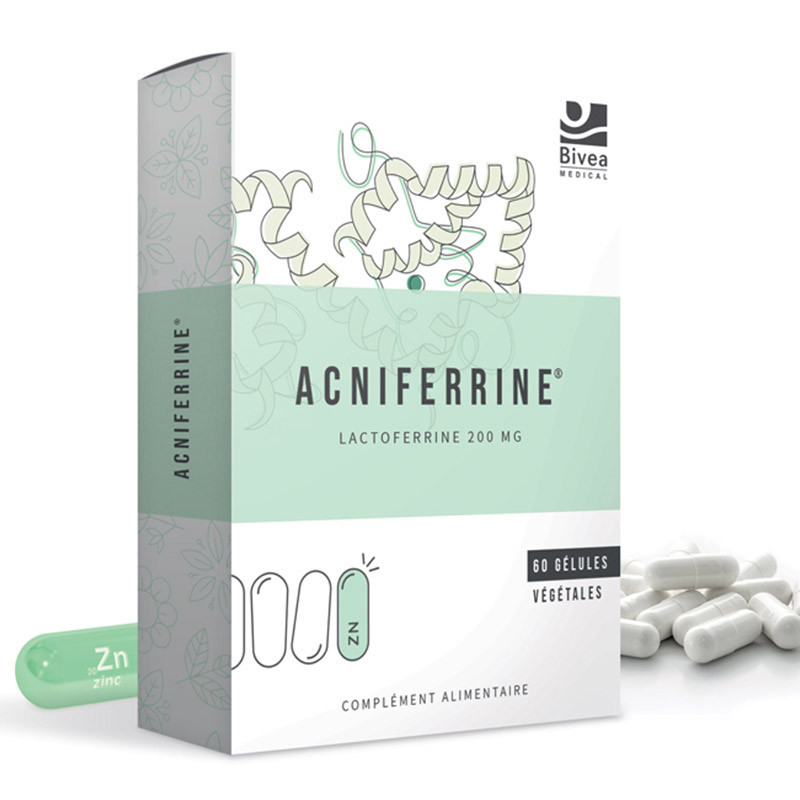 Acniferrine complément alimentaire de Bivea Médical à base de lactoferrine