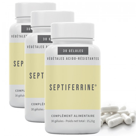 Lot de 3 compléments alimentaires Septiferrine