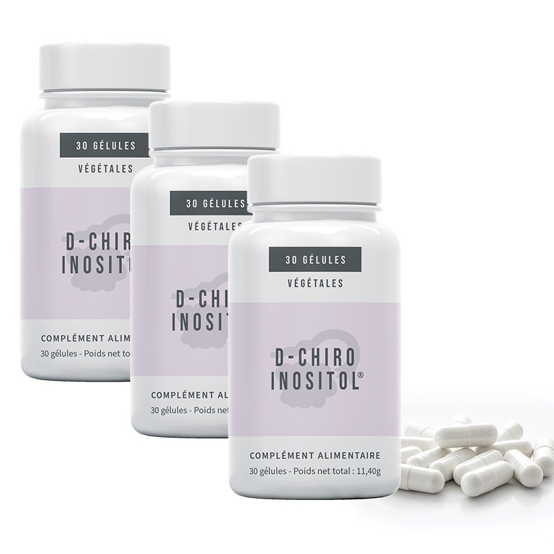 Lot de 3 boites de D-Chiro Inositol pack