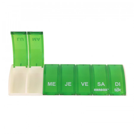 Pilulier 7 cases Box7 Vert
