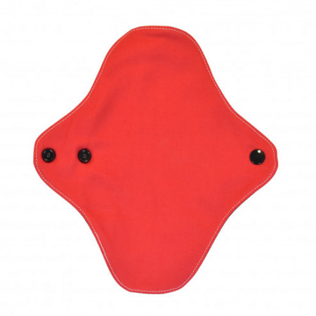 Protège slip lavable Uni Rouge