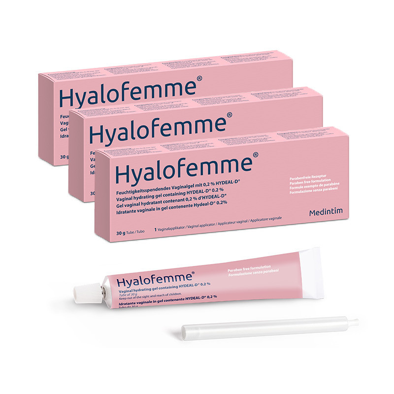 Lot de 3 Hyalofemme gel vaginal