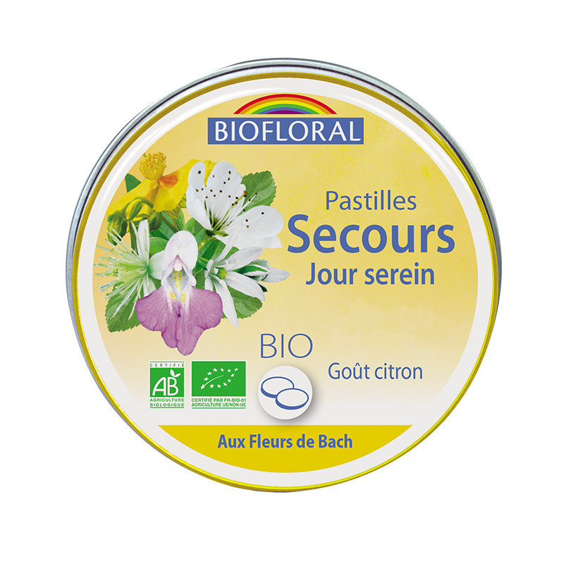 Pastilles de secours bio format familial