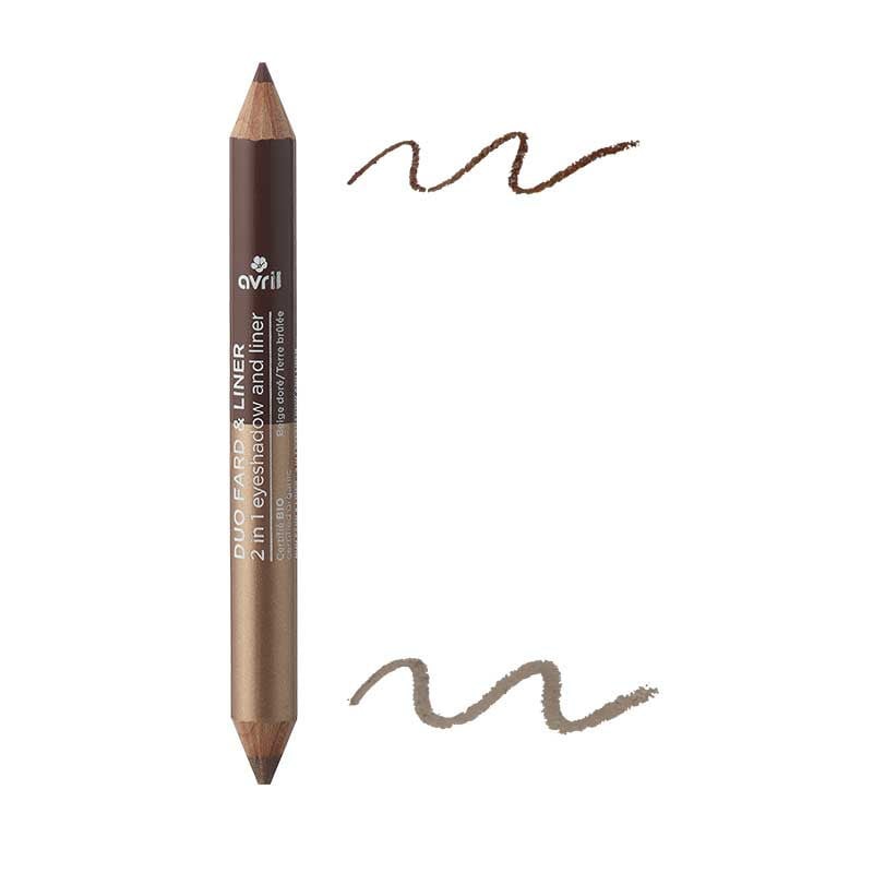 Duo fard & liner Bronze Cuivré Beige doré