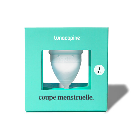 Lunacopine cup menstruelle transparente petite taille