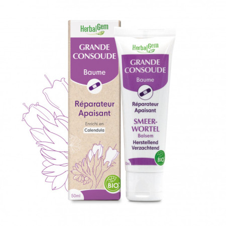 Grande Consoude Bio Baume Réparateur Apaisant 50 ml HerbalGem