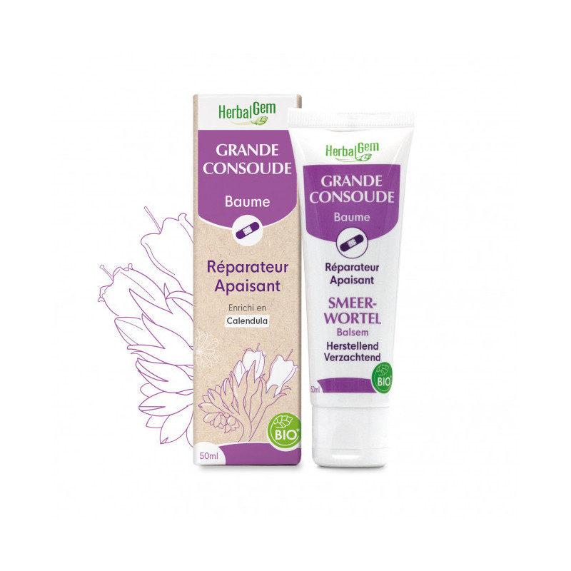 Grande Consoude Bio Baume Réparateur Apaisant 50 ml HerbalGem