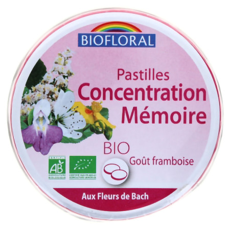 Pastilles Concentration Mémoire bio | Biofloral