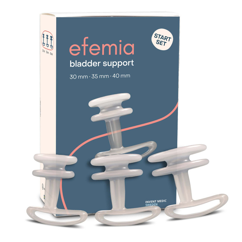 Pessaire Efemia pour incontinence urinaire chez la femme START SET avec pessaires