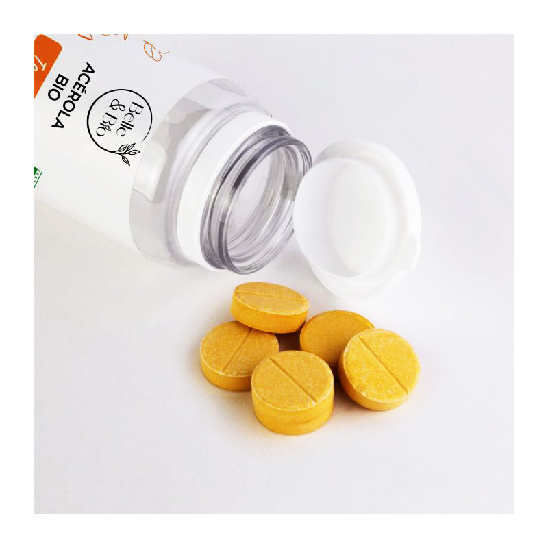 Complément Alimentaire Acérola Bio 120 Gélules - Riche En Vitamine C, Fabriqué En France