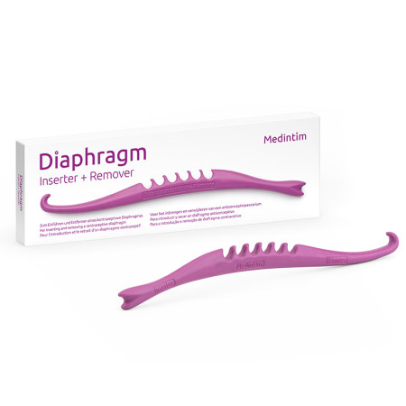 Applicateur pour diaphragme contraceptif + boite