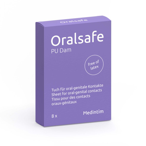 Oralsafe préservatif buccal polyuréthane packaging