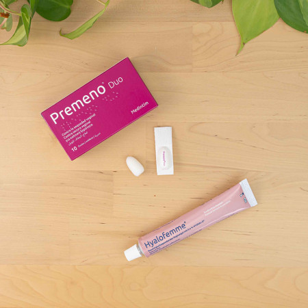 pack duo secheresse intime : crème et ovules vaginaux