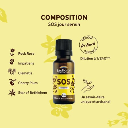 SOS Granules Jour Serein bio composition