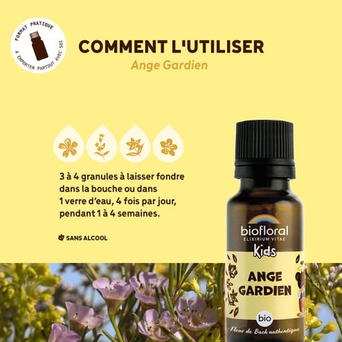 Granules Ange gardien Fleurs de Bach bio pour enfants