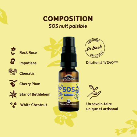 SOS spray nuit paisible bio