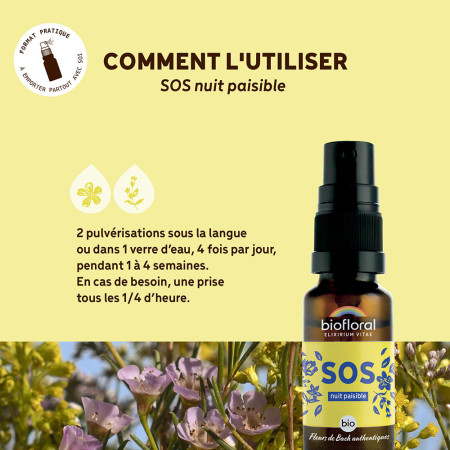 SOS spray nuit paisible bio