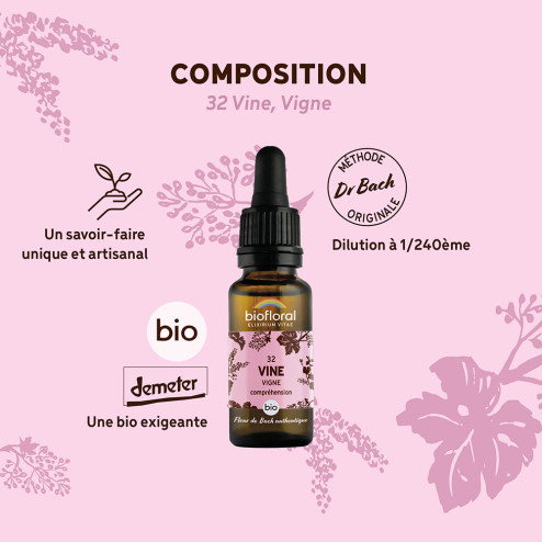 Fleurs de Bach n°32 - Vigne/Vine Bio