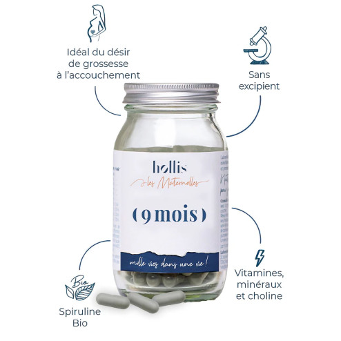 Complément alimentaire 9 mois Hollis description composition ingrédients