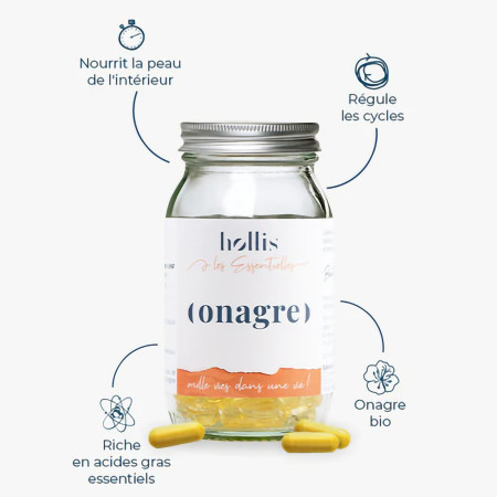 Complément alimentaire Onagre Hollis description composition ingrédients