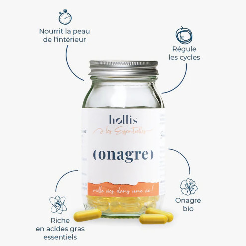 Complément alimentaire Onagre Hollis description composition ingrédients