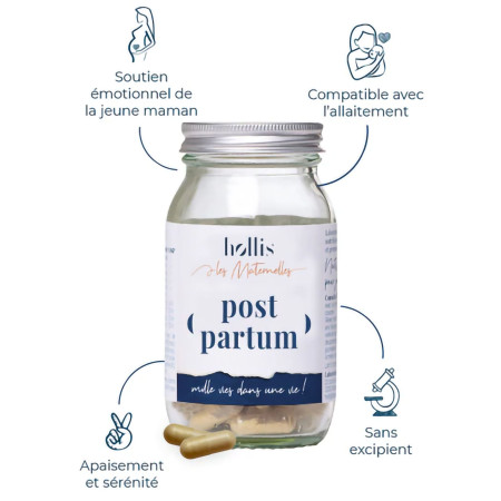 Complément alimentaire Post partum Hollis description composition ingrédients