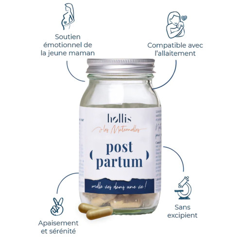 Complément alimentaire Post partum Hollis description composition ingrédients
