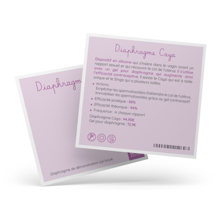 fiche descriptive diaphragme Caya verso