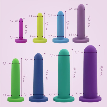 Pack dilatateur vaginaux Intimate rose - Progressif